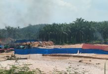 Potret salah satu aktivitas PETI di Dusun Sungai Buluh, Kabupaten Bungo, Jambi. Foto/Azhari