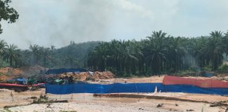 Potret salah satu aktivitas PETI di Dusun Sungai Buluh, Kabupaten Bungo, Jambi. Foto/Azhari