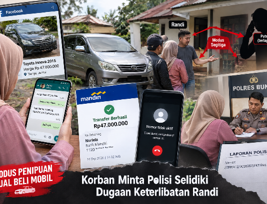 Tertipu Modus Segitiga Jual Beli Mobil di Bungo, Warga Tanjabtim Minta Polisi Selidiki Dugaan Keterlibatan Randi