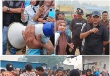 Ratusan Warga Senamat Bungo Demo PT BMA Buntut Buang Limbah ke Sungai